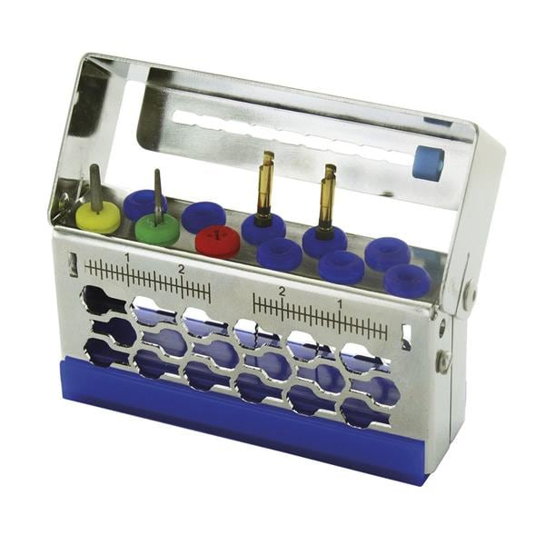 PORTASTRUMENTI MULTI-ENDO - Multi-Endo per 8 strumenti - Dimensioni: cm 7 x 2 x h 5