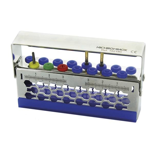 PORTASTRUMENTI MULTI-ENDO - Multi-Endo per 12 strumenti - Dimensioni: cm 9 x 2 x h 5