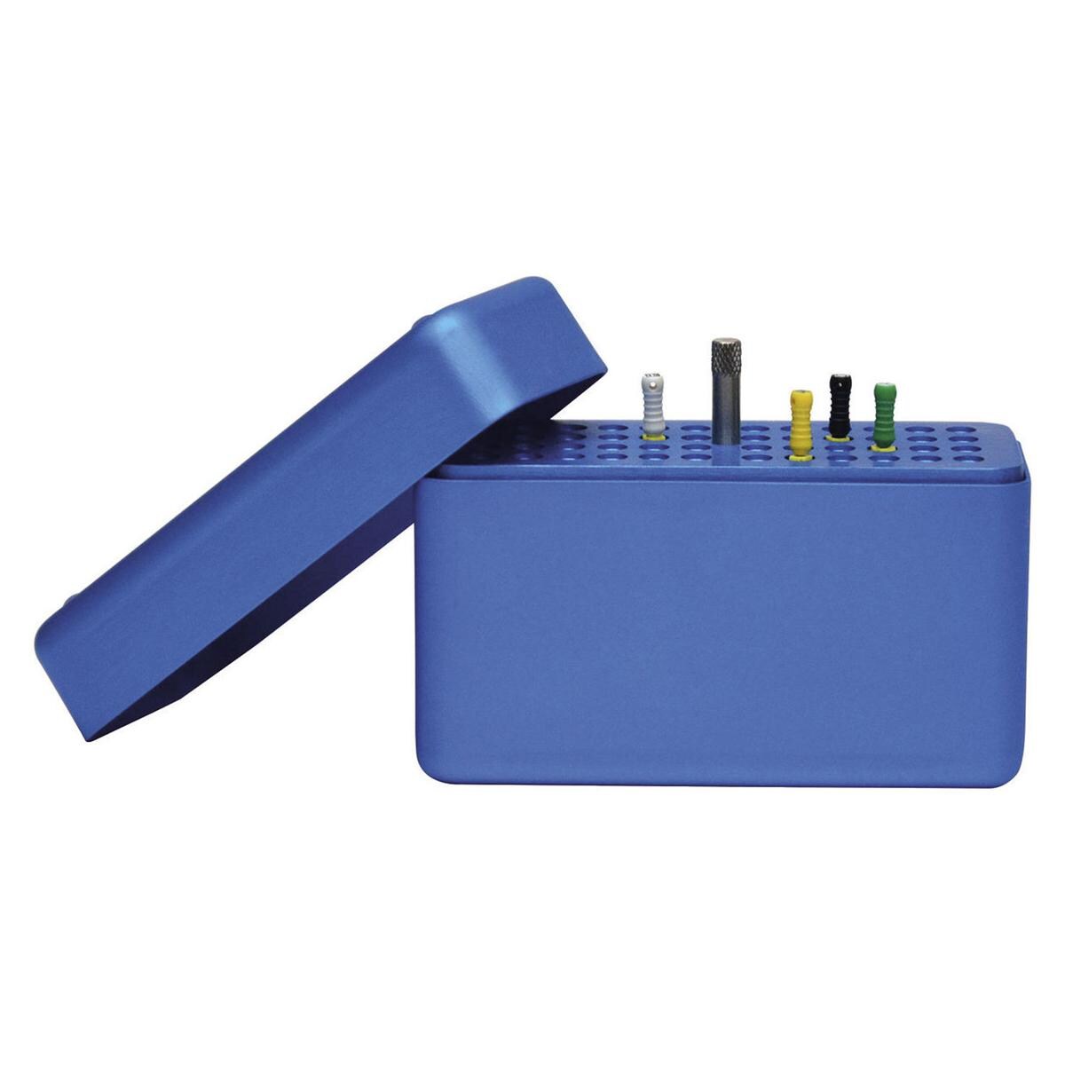 MINI BOX RETTANGOLARE - Modello per 48 strumenti manuali - colore blu