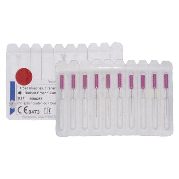 TIRANERVI - BARBED BROACHES 21 mm - Misura 0 - ISO XXXXF - colore viola (ad esaurimento)