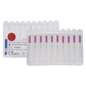 TIRANERVI - BARBED BROACHES 25 mm - Misura 0 - ISO XXXXF - colore viola (ad esaurimento)