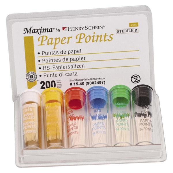 MAXIMA PUNTE DI CARTA in tubetti - ISO 50 - giallo