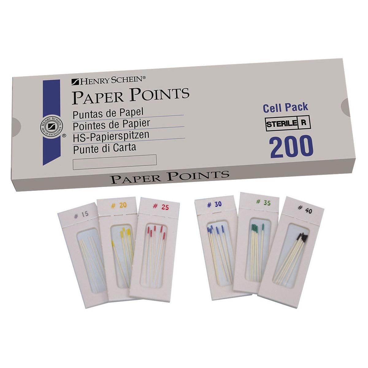 PUNTE DI CARTA in blister sterili - ISO 40 - nero