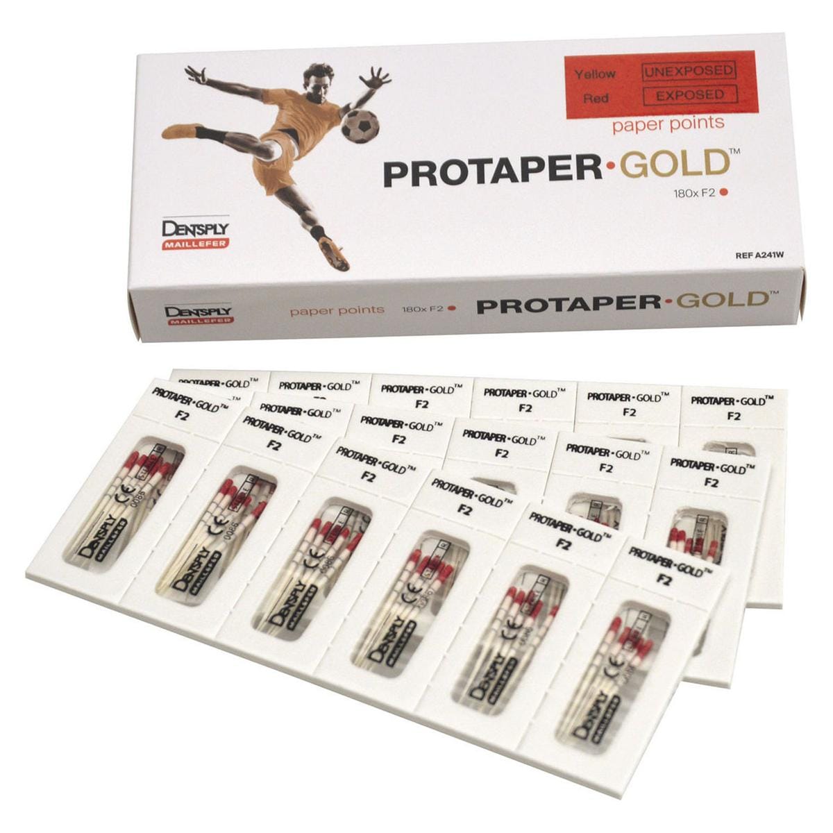 PUNTE DI CARTA PROTAPER•GOLD - ISO F2 - rosso