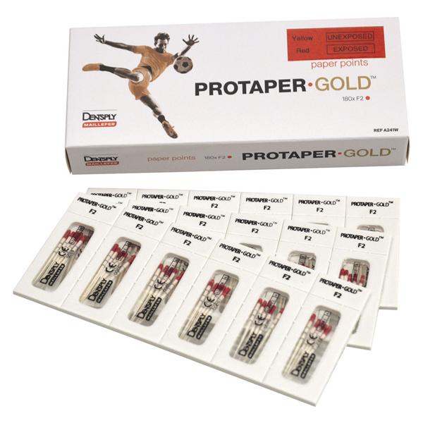 PUNTE DI CARTA PROTAPER.GOLD - ISO F2 - rosso