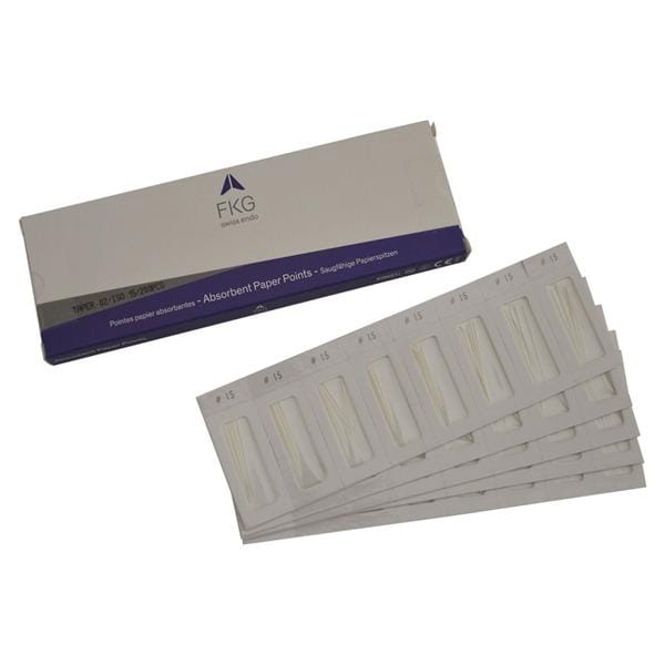 PUNTE DI CARTA CON TERMINALE COLORATO .02 - ISO 45 - bianco