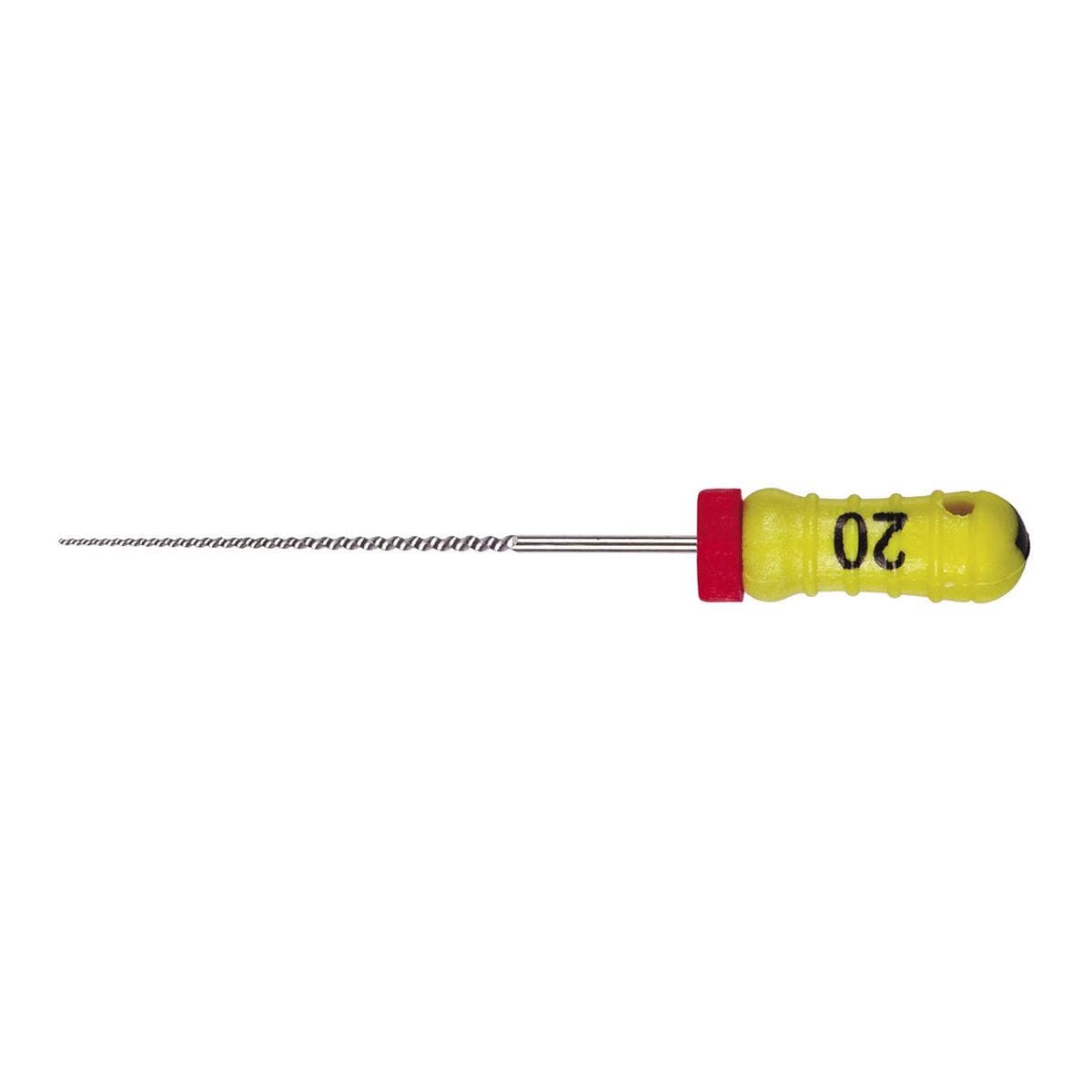 STRUMENTARIO CANALARE K-FILE CONICITA' .02 - ISO 20 - giallo - lunghezza 25 mm