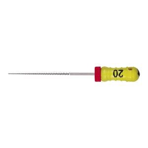 STRUMENTARIO CANALARE K-FILE CONICITA' .02 - ISO 20 - giallo - lunghezza 25 mm