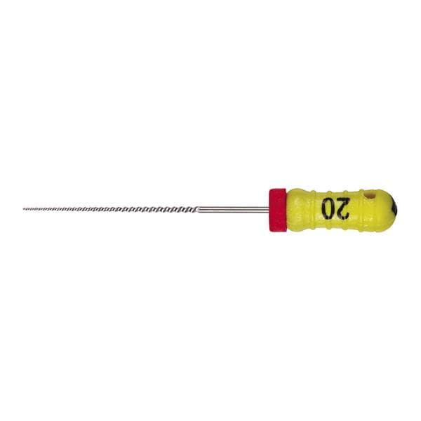 STRUMENTARIO CANALARE K-FILE CONICITA' .02 - ISO 20 - giallo - lunghezza 25 mm