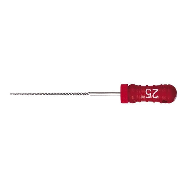 STRUMENTARIO CANALARE K-FILE CONICITA' .02 - ISO 25 - rosso - lunghezza 25 mm