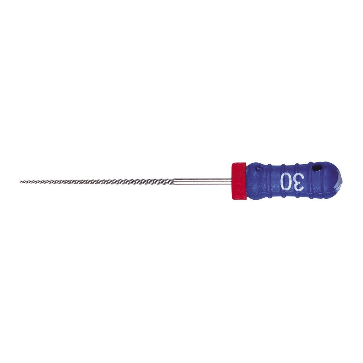 STRUMENTARIO CANALARE K-FILE CONICITA' .02 - ISO 30 - blu - lunghezza 25 mm