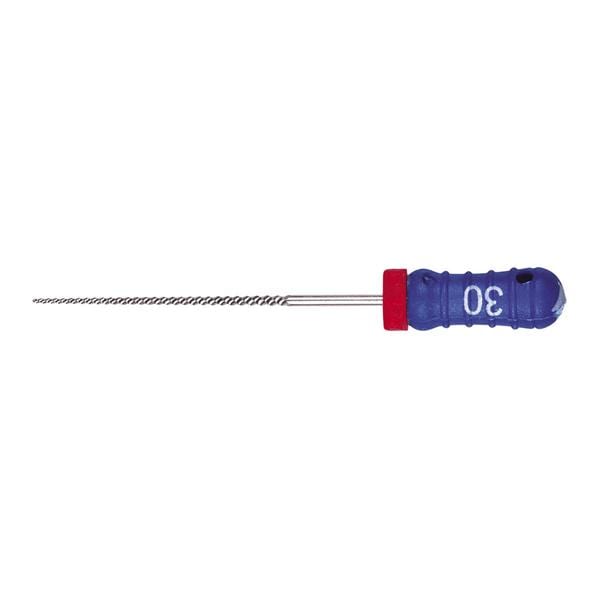 STRUMENTARIO CANALARE K-FILE CONICITA' .02 - ISO 30 - blu - lunghezza 25 mm