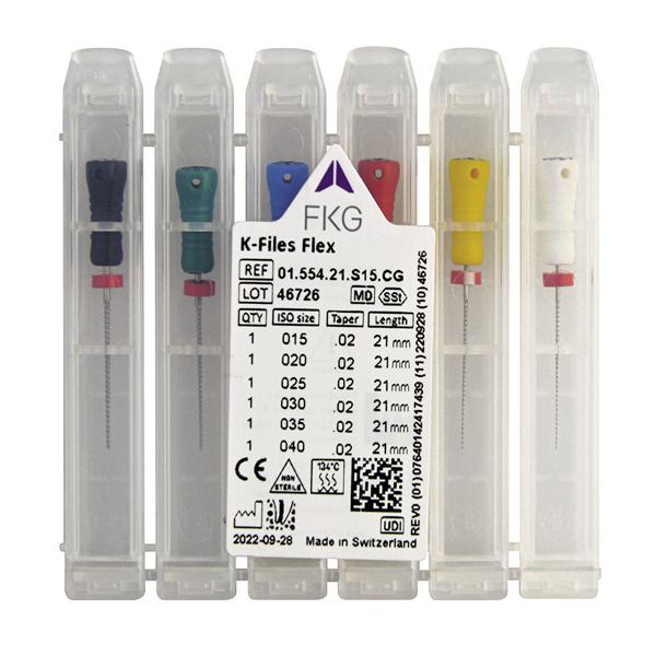 K-FILES FLEX - Assortimento 15/40 - lunghezza 21 mm