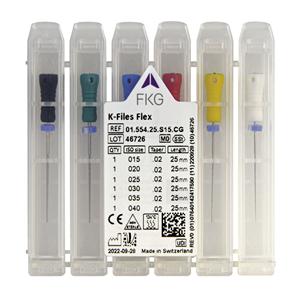 K-FILES FLEX - Assortimento 15/40 - lunghezza 25 mm
