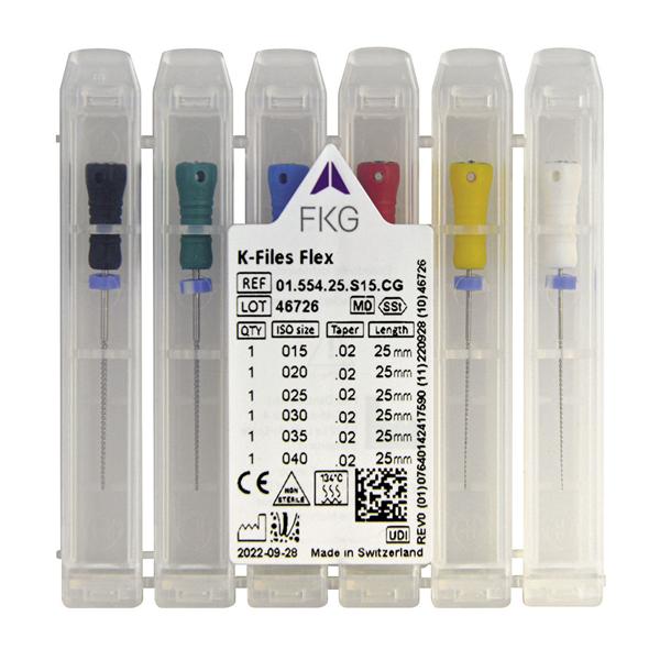 K-FILES FLEX - Assortimento 15/40 - lunghezza 25 mm