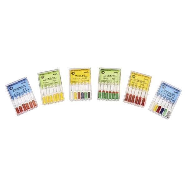 STRUMENTARIO CANALARE TRADIZIONALE H-FILES ASSORTIMENTI - Assortimento 15/40 - lunghezza 21 mm