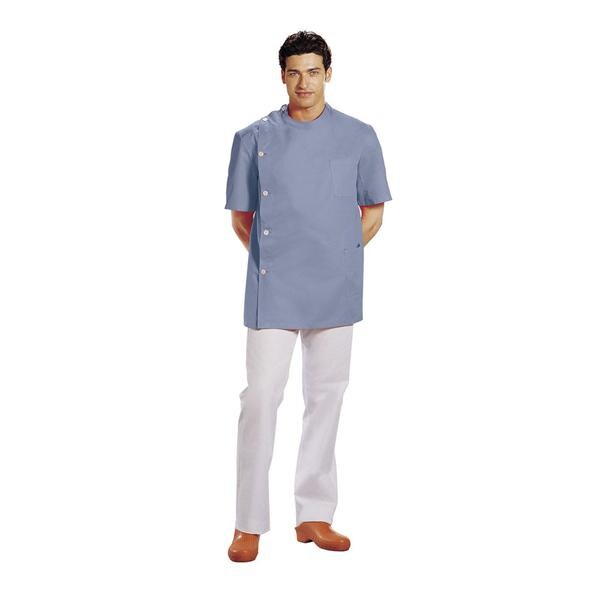 CASACCA MEDICAL MANICA CORTA (AD ESAURIMENTO) - Taglia L - colore azzurro