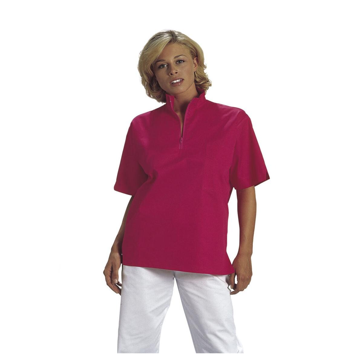 CASACCA HORIZON MANICA CORTA IN GABARDINE - Taglia L - colore rosso rubino