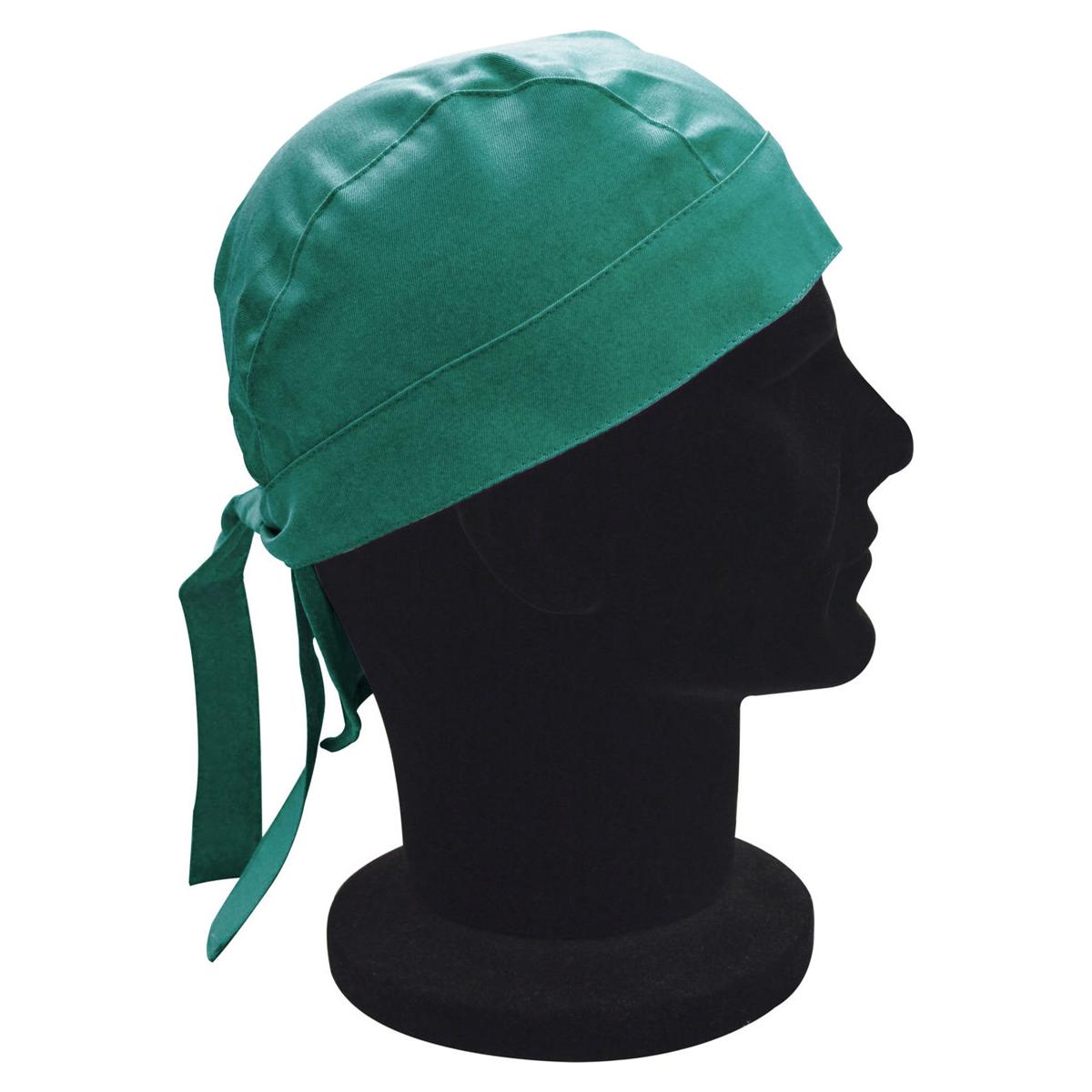 BANDANA UNISEX IN GABARDINE - Verde chirurgico