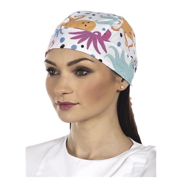 BANDANA UNISEX FANTASIA MISTO COTONE - Mare