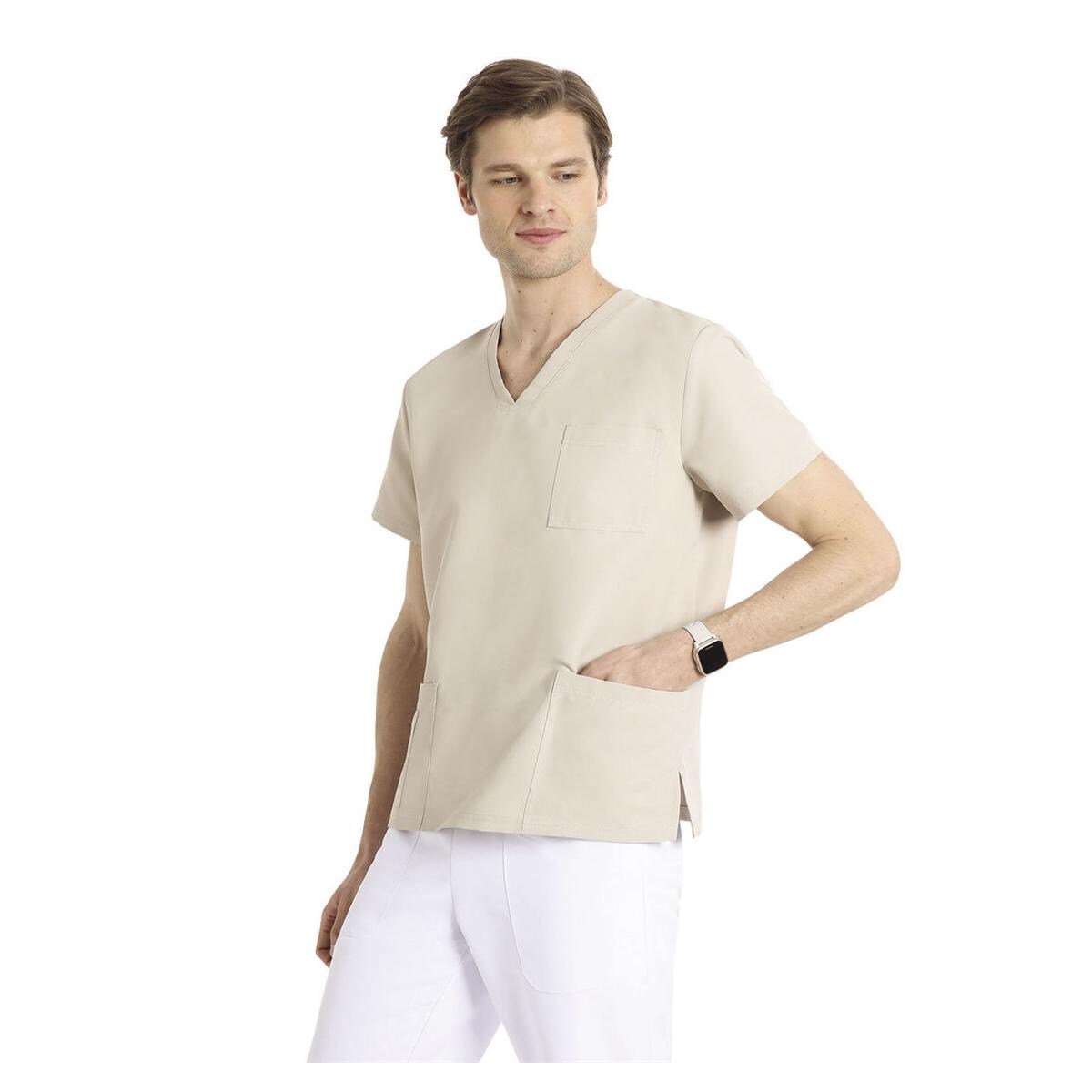 CASACCA SMART MICROFIBRA MANICA CORTA - Taglia L - Colore beige