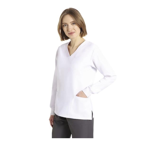 CASACCA POWER MICROFIBRA MANICA LUNGA - Taglia XS - Colore bianco