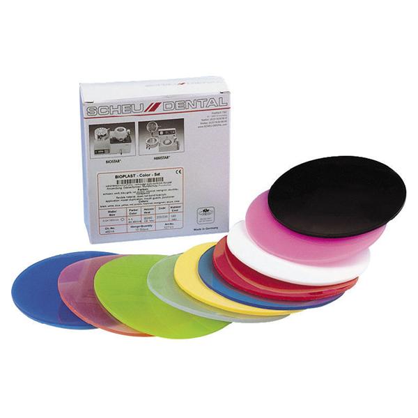 DISCHI TERMOPLASTICI BIOPLAST COLOR SET - 3 mm - 10 dischi