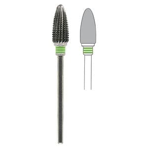 DENTATURA SEMPLICE CON TAGLIO TRASVERSALE (taglio 176)TRIPLO ANELLO VERDE - Fig. 251 - Iso 274 060
