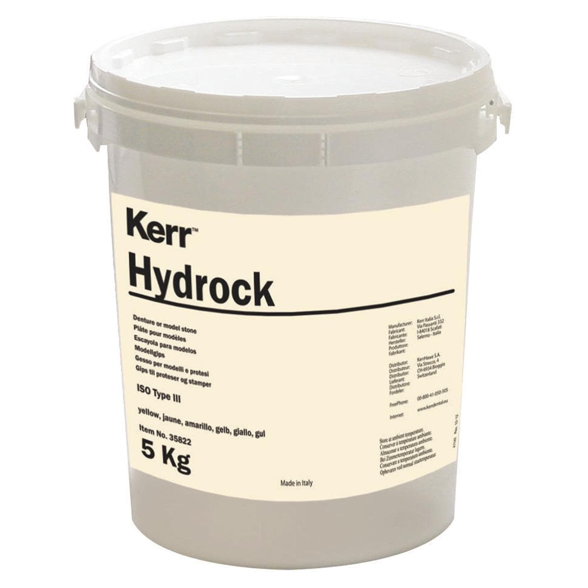 HYDROCK - Fustino da 5 Kg - giallo
