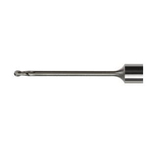 Frese per cere e plastiche - 40 mm - PMMA, per CAM S1- S2 -S5-K5/K5+- R5-E5-E4 - P100-R2-40 Fresa raggiata Ø 1,0 mm (standard)