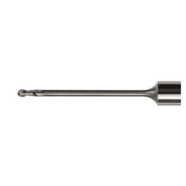 Frese per cere e plastiche - 40 mm - PMMA, per CAM S1- S2 -S5-K5/K5+- R5-E5-E4 - P100-R2-40 Fresa raggiata Ø 1,0 mm (standard)