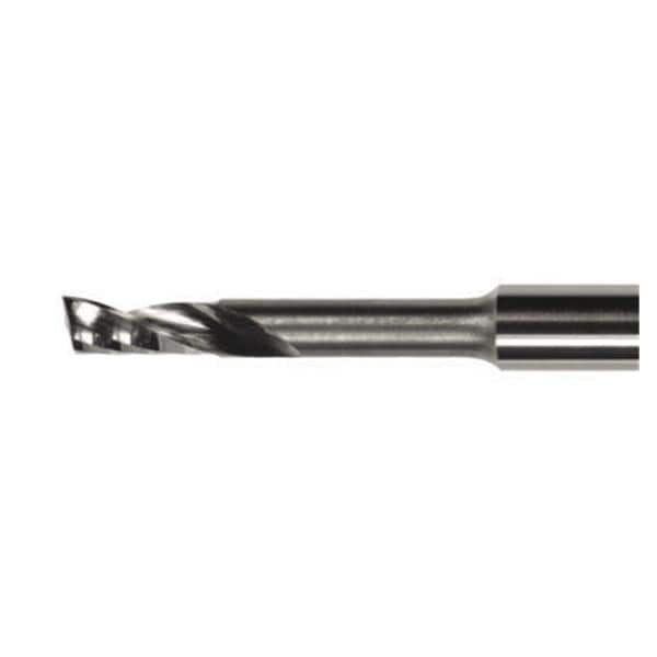 Frese per cere e plastiche - 40 mm - PMMA, per CAM S1- S2 -S5-K5/K5+- R5-E5-E4 - P250-F-1-40 Fresa monotagliente Ø 2,5 mm per sg