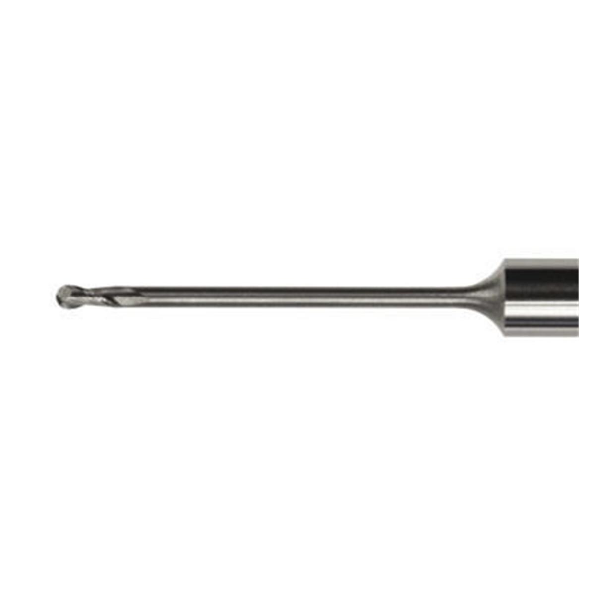Frese per cere e plastiche - 35 mm - PMMA, per CAM K2-K4-N4/N4+/Z4 - P100-R2-35 Fresa raggiata Ø 1,0 mm