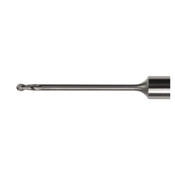 Frese per cere e plastiche - 35 mm - PMMA, per CAM K2-K4-N4/N4+/Z4 - P100-R2-35 Fresa raggiata Ø 1,0 mm