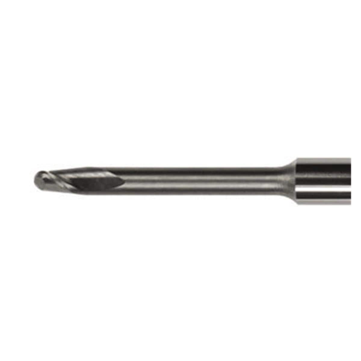 Frese per cere e plastiche - 35 mm - PMMA, per CAM K2-K4-N4/N4+/Z4 - P200-R2-35 Fresa raggiata Ø 2,0 mm
