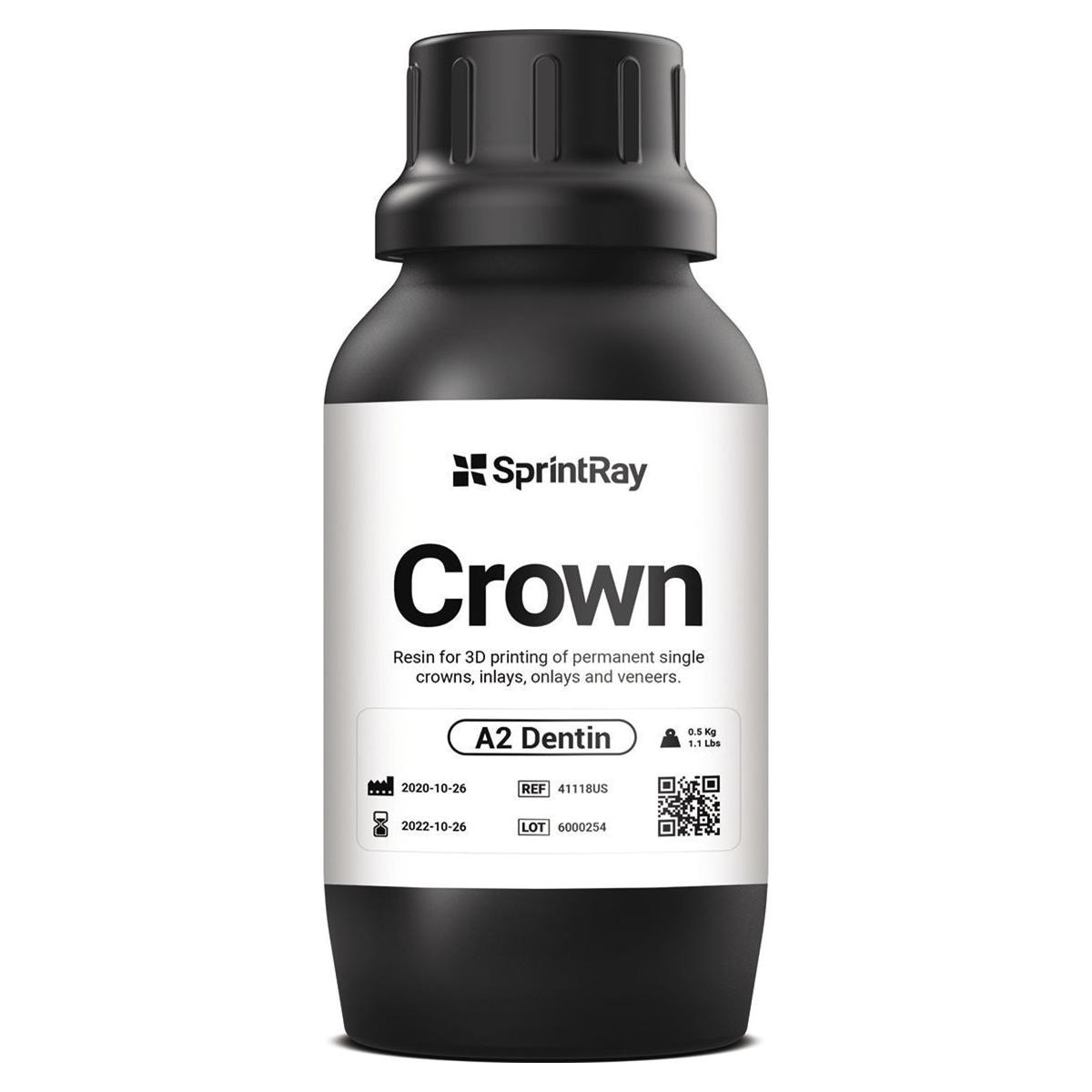 RESINA CROWN - Colore A2 - Confezione da 500 gr