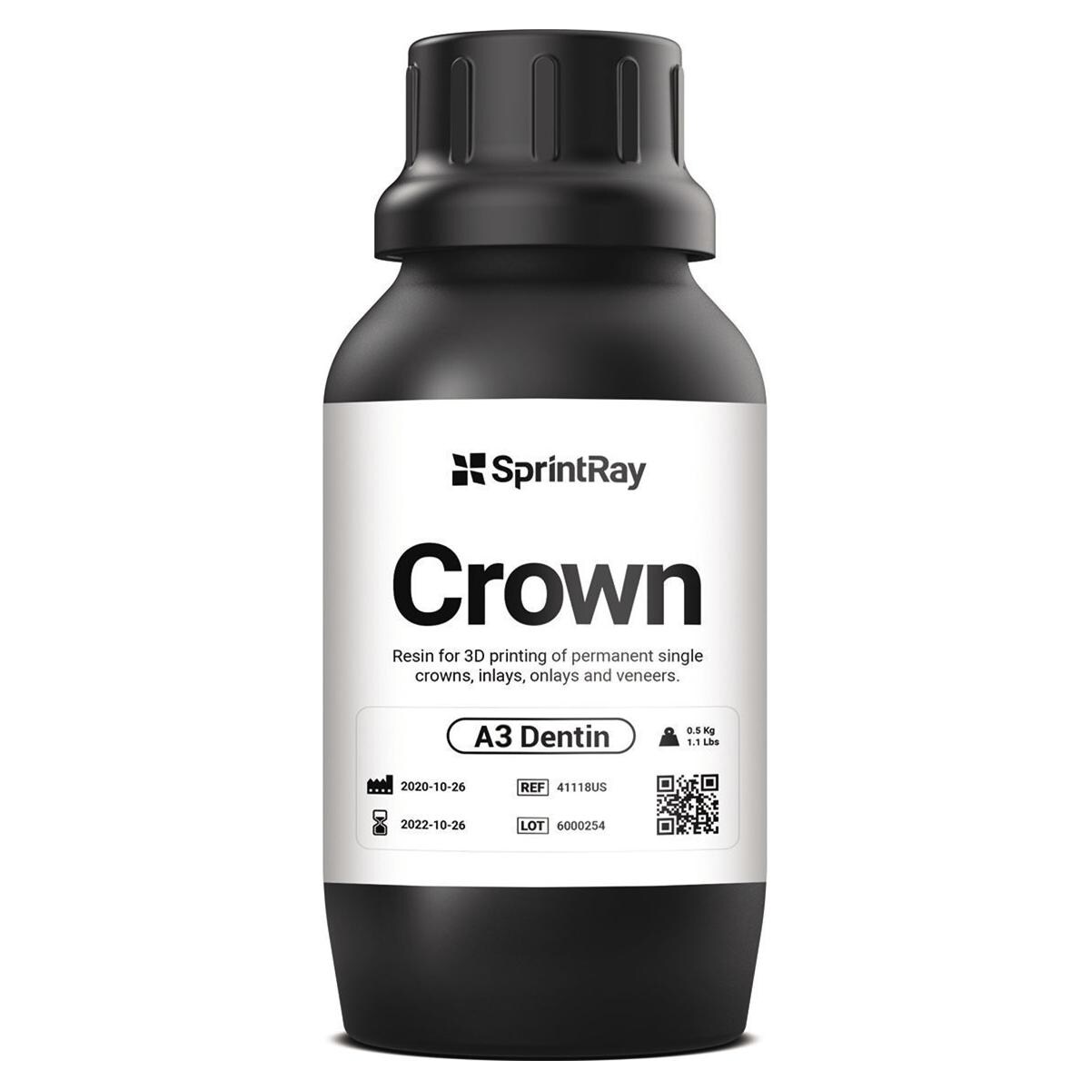 RESINA CROWN - Colore A3 - Confezione da 500 gr