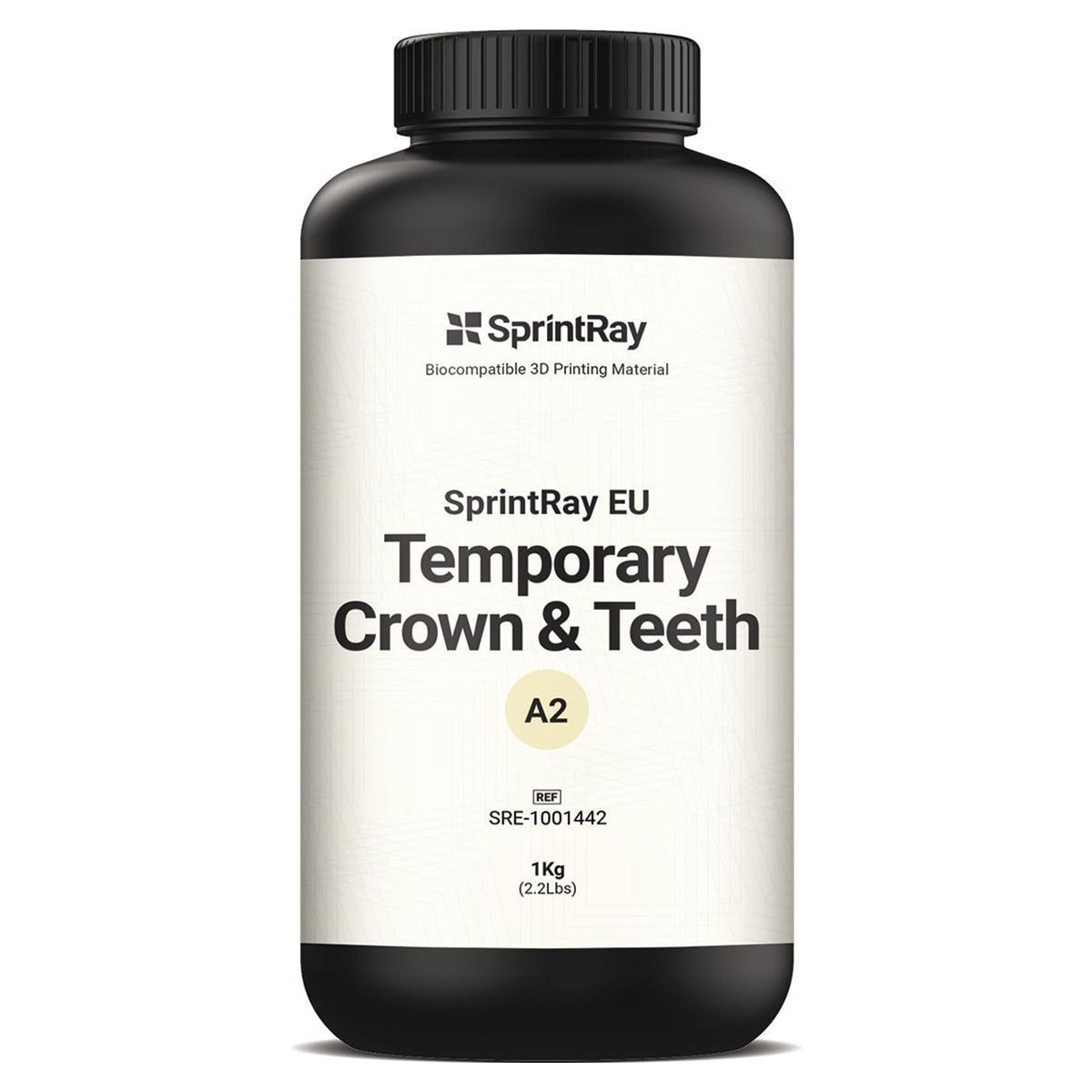RESINA EU TEMPORARY CROWN & TEETH - A2 Confezione da 1 Kg