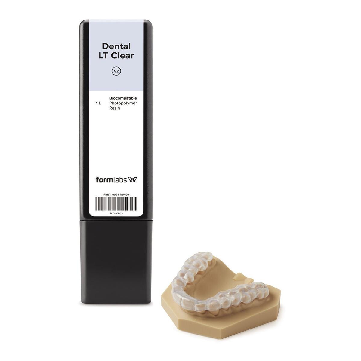 RESINA DENTAL FORM 3 - Colore LT CLEAR V2 - Confezione da 1 litro