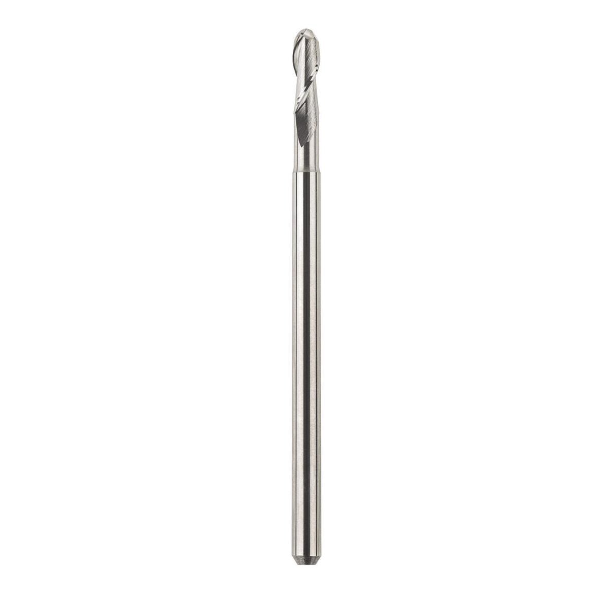Fresa per ALIGNER e plastiche - 60 mm - PMMA, per CAM E3 - P300-R2-60 Fresa raggiata doppio taglio Ø 3,0 mm