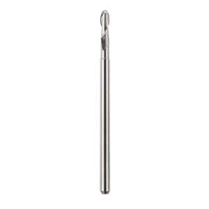 Fresa per ALIGNER e plastiche - 60 mm - PMMA, per CAM E3 - P300-R2-60 Fresa raggiata doppio taglio Ø 3,0 mm