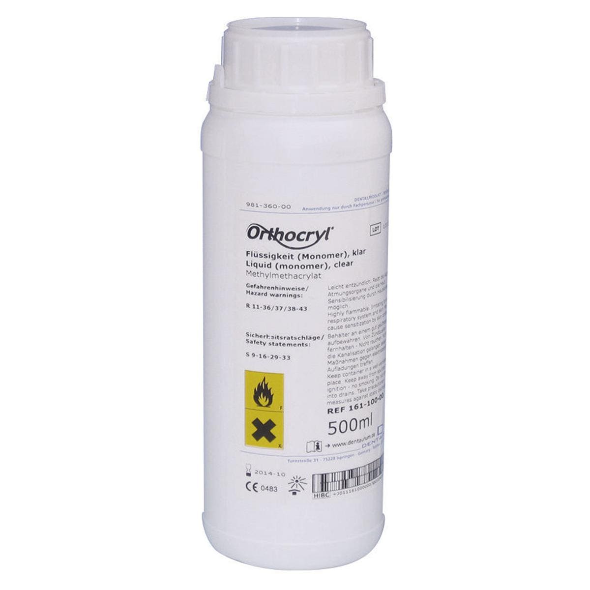 ORTHOCRYL LIQUIDI - 161-100 - trasparente 500 ml