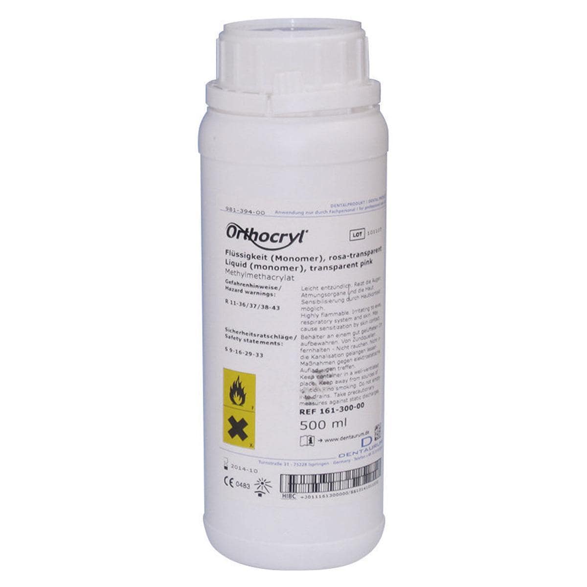 ORTHOCRYL LIQUIDI - 161-300 - rosa trasparente 500 ml