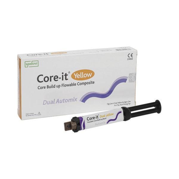 CORE IT DUAL - 2 siringhe da 10 g cad. + puntali colore Dentina