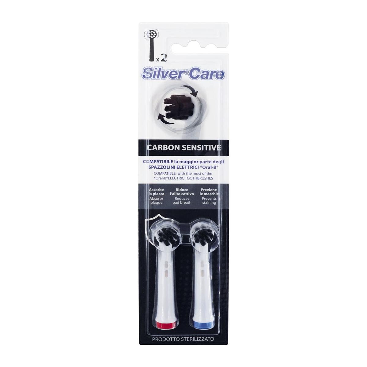 TESTINE PER SPAZZOLINI PURO - Per adulti Carbon Sensitive - 2 pz.