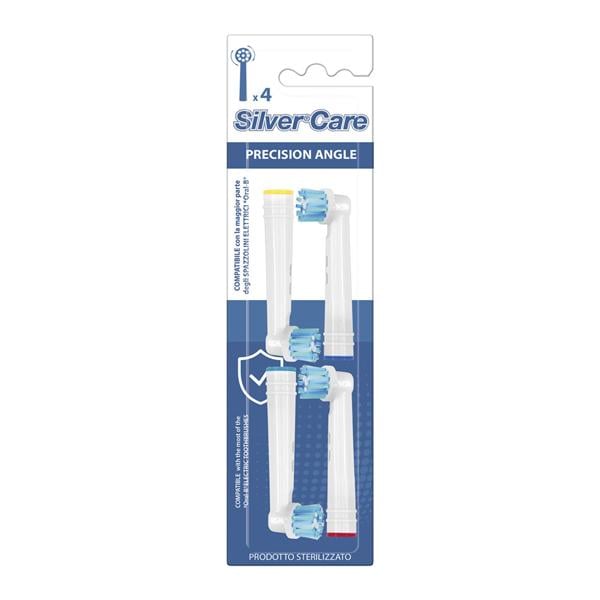 TESTINE PER SPAZZOLINI PURO - Per adulti Precision Angle - 4 pz.