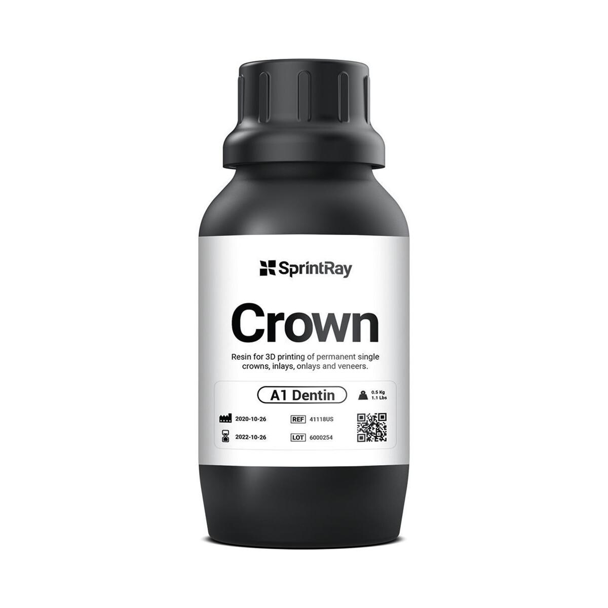 RESINA CROWN - Colore A1 - Confezione da 500 gr NEW