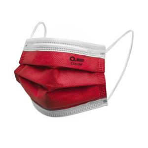 MASCHERINE O2 MED COLOR - Rosso - 50 pz.