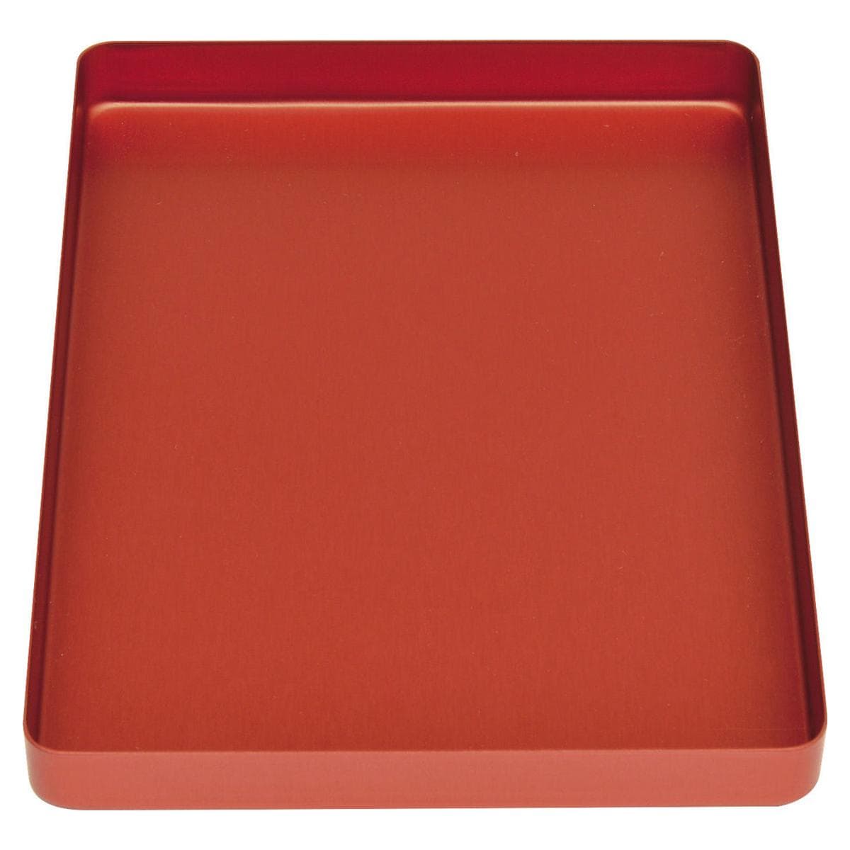 MINI-TRAYS IN ALLUMINIO ANODIZZATO - Rosso - 1 pz