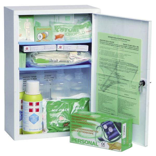 ARMADIETTO DI PRONTO SOCCORSO per 2 dipendenti - Colore bianco